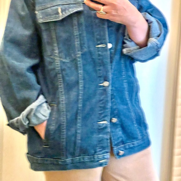 New blue denim unisex jacket size XL - Picture 9 of 9